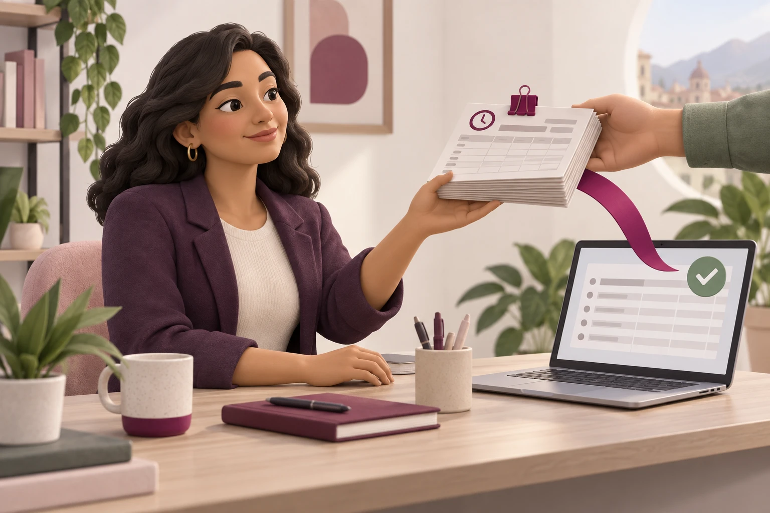 Ilustración de la entrega de información revisada a nómina